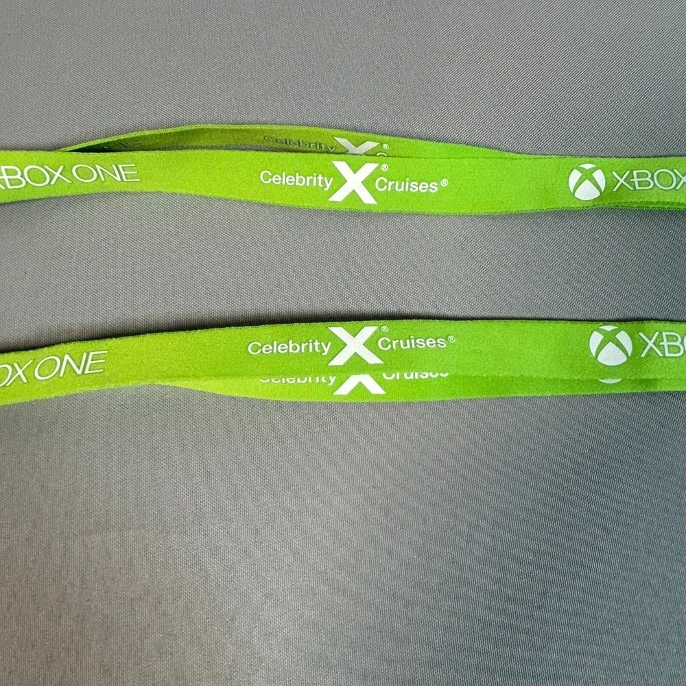 1 Pair of XBOX ONE Celebrity‎ X Cruises Green Lanyards